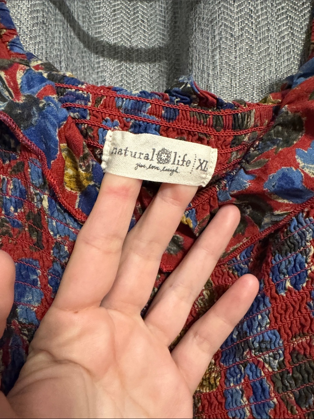 NATURAL LIFE Red Floral Maxi Dress - Picture 2 of 4